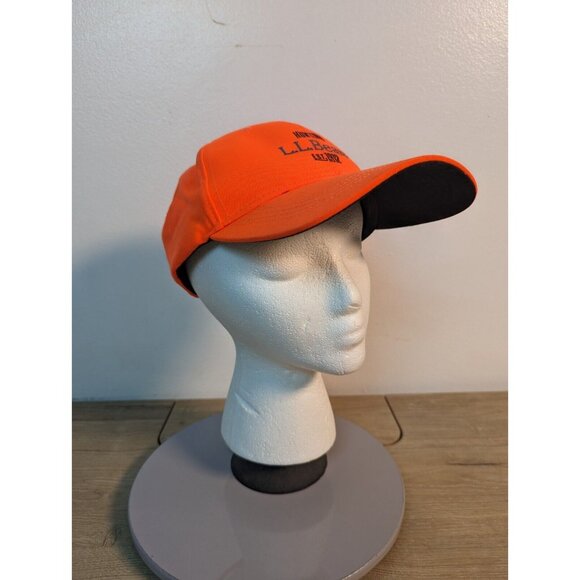 LL Bean 1912 Hunting Adjustable Pathfinder Hat Outdoor Neon Orange Embroidered - Picture 6 of 8